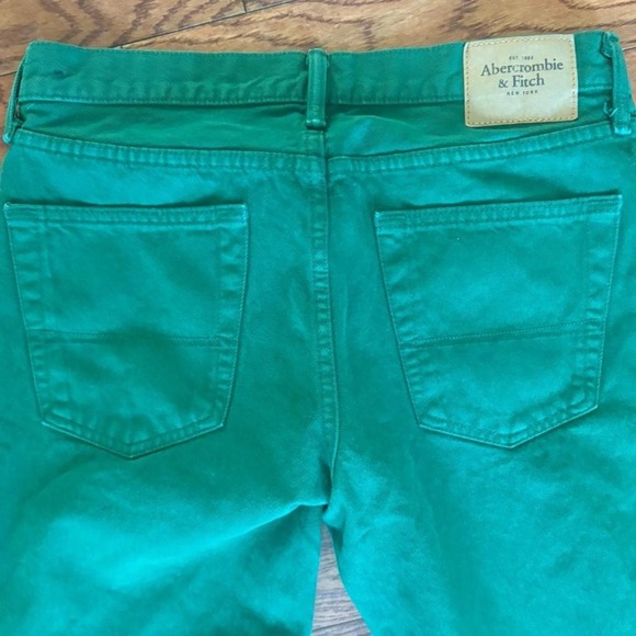 Green Abercrombie & Fitch skinny jeans. Size 33 - Picture 4 of 6